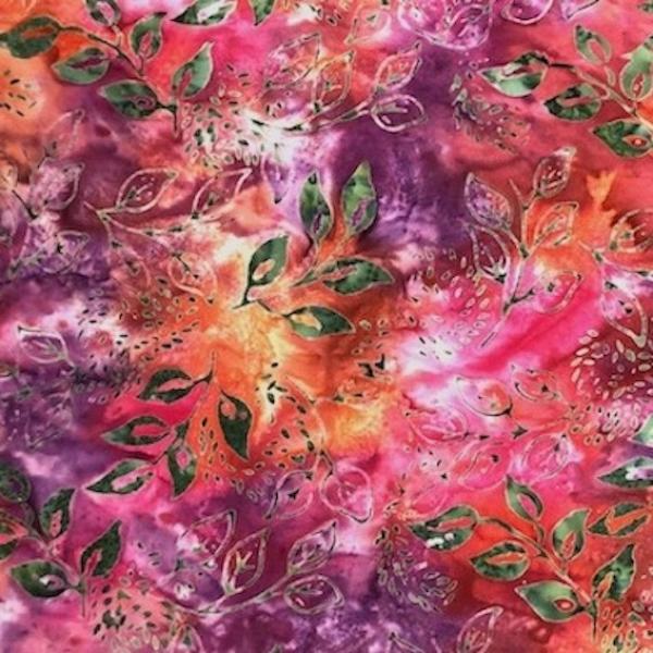 ORANGE - Northwest Sunset - Batikstoff aus Indonesien